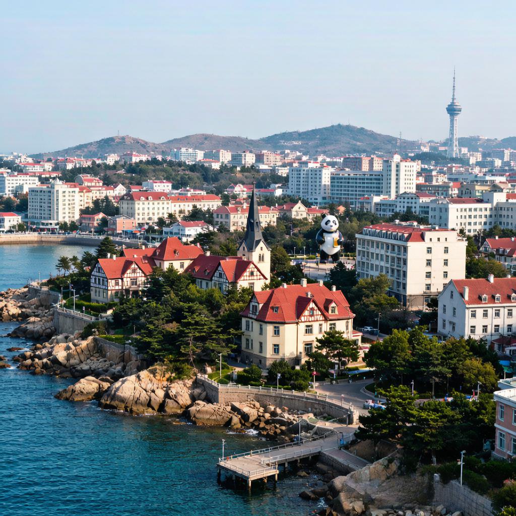 Qingdao coastal city